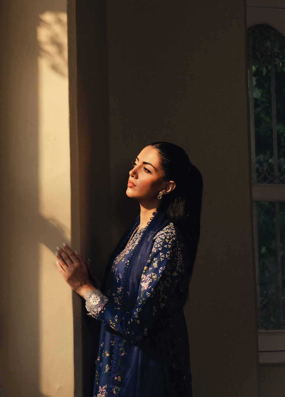 Daybreak by Afrozeh Unstitched Printkari Embroidered Lawn 3 Piece Suit AF26UDB D-9 DUSKMELT - Summer Collection