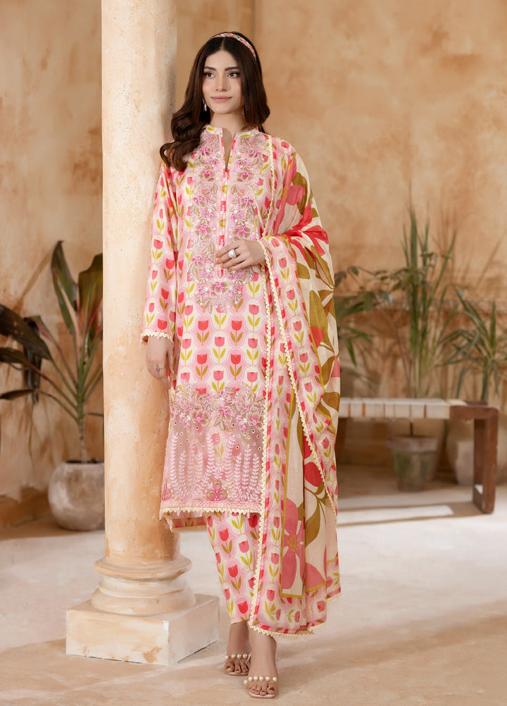 Salina by Regalia Textiles Unstitched Embroidered Lawn 3 Piece Suit RG26USVII D-9 - Summer Collection