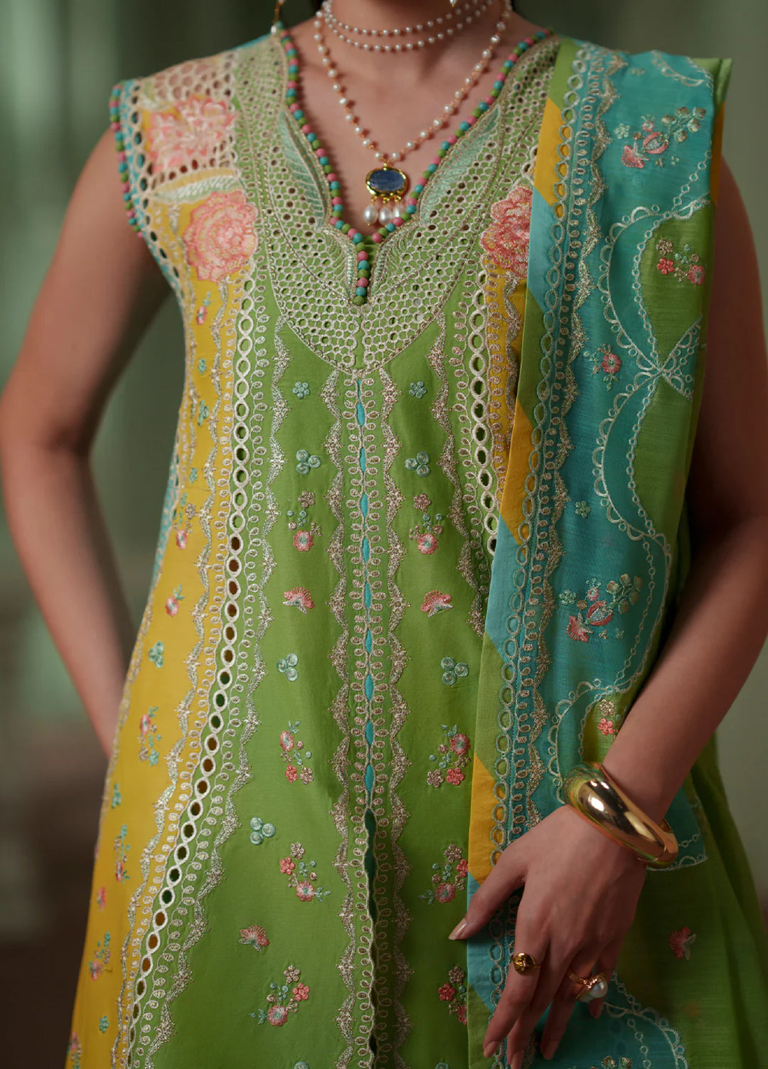 Mashriq by Bin Ilyas Unstitched Embroidered Lawn 3 Piece Suit BI26UML D114A - Festive Collection