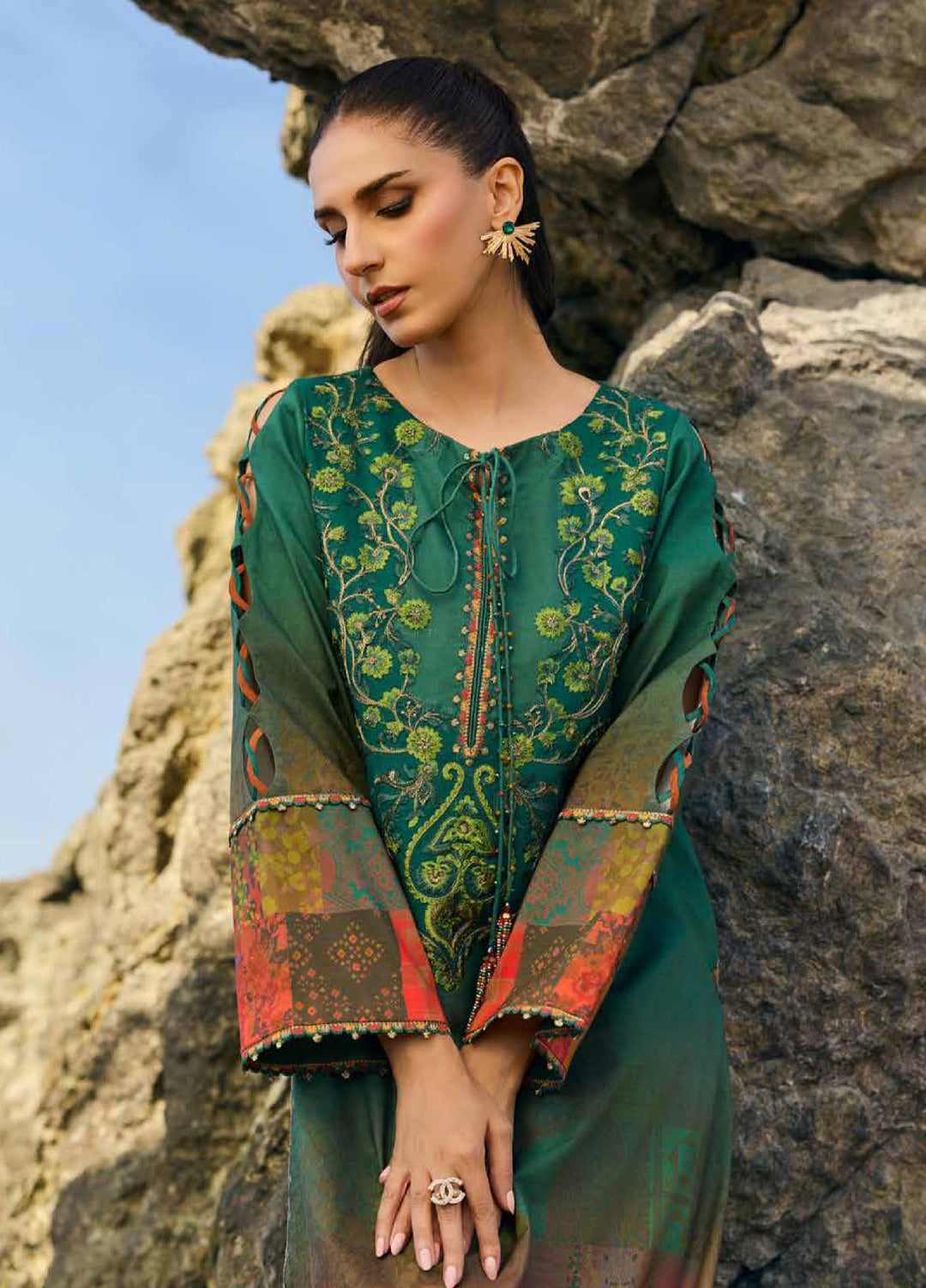 Swiss Miss by Charizma Unstitched Embroidered Swiss Voil 3 Piece Suit CHR26USM CSM6-07 - Summer Collection