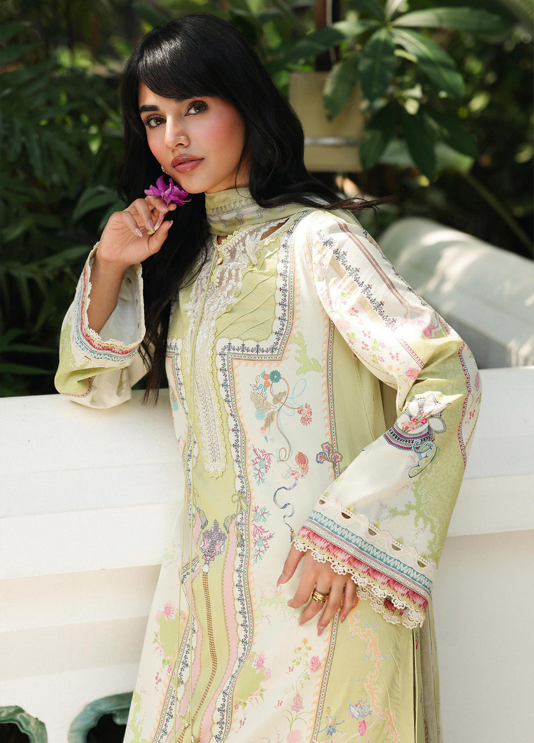 Q Prints by Qalamkar Unstitched Lawn Printed 3 Piece Suit QLK26QP Vaila - Summer Collection