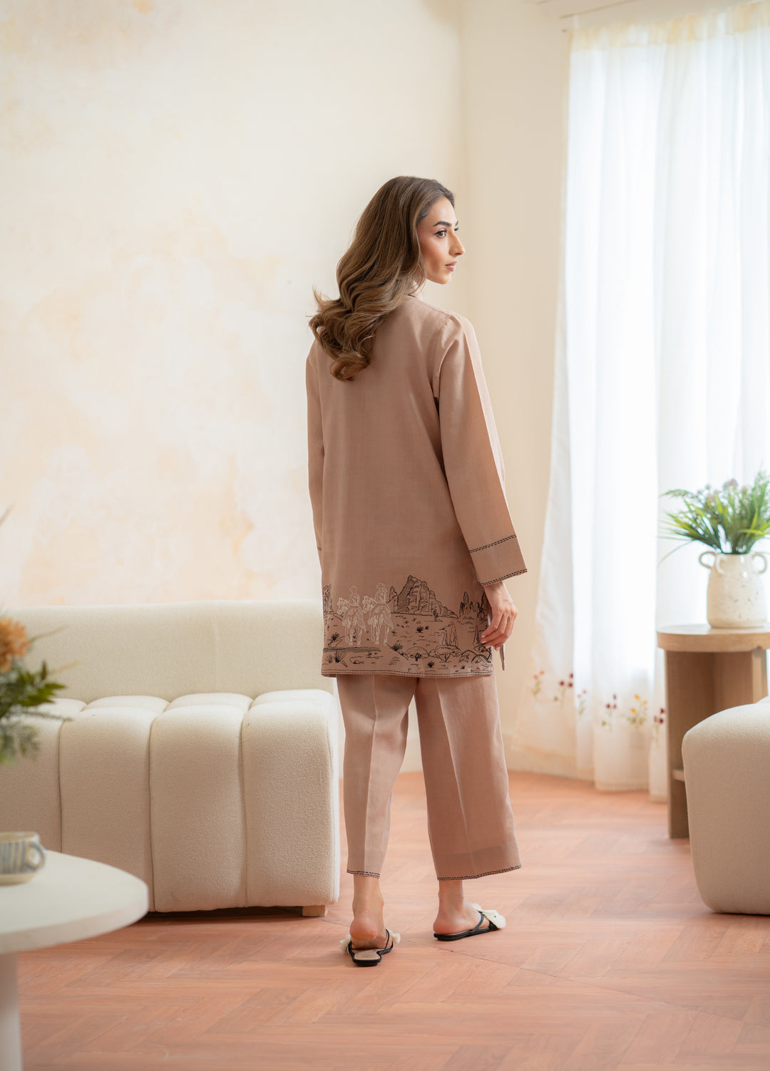 Pret Essentials by Sahar Pret Embroidered Dobby Jacquard 2 Piece SSED-ZH-V2-01 - Winter Collection