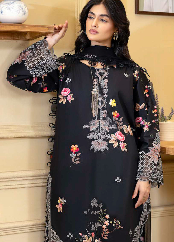 Al Zohaib Unstitched Applique Embroidered Lawn 3 Piece Suit AZ26UAL D-3 - Summer Collection