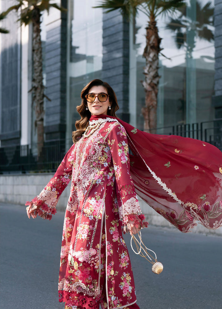 Broadway by Mahnur Unstitched Embroidered Lawn 3 Piece Suit MN26UB BW-011 - Summer Collection