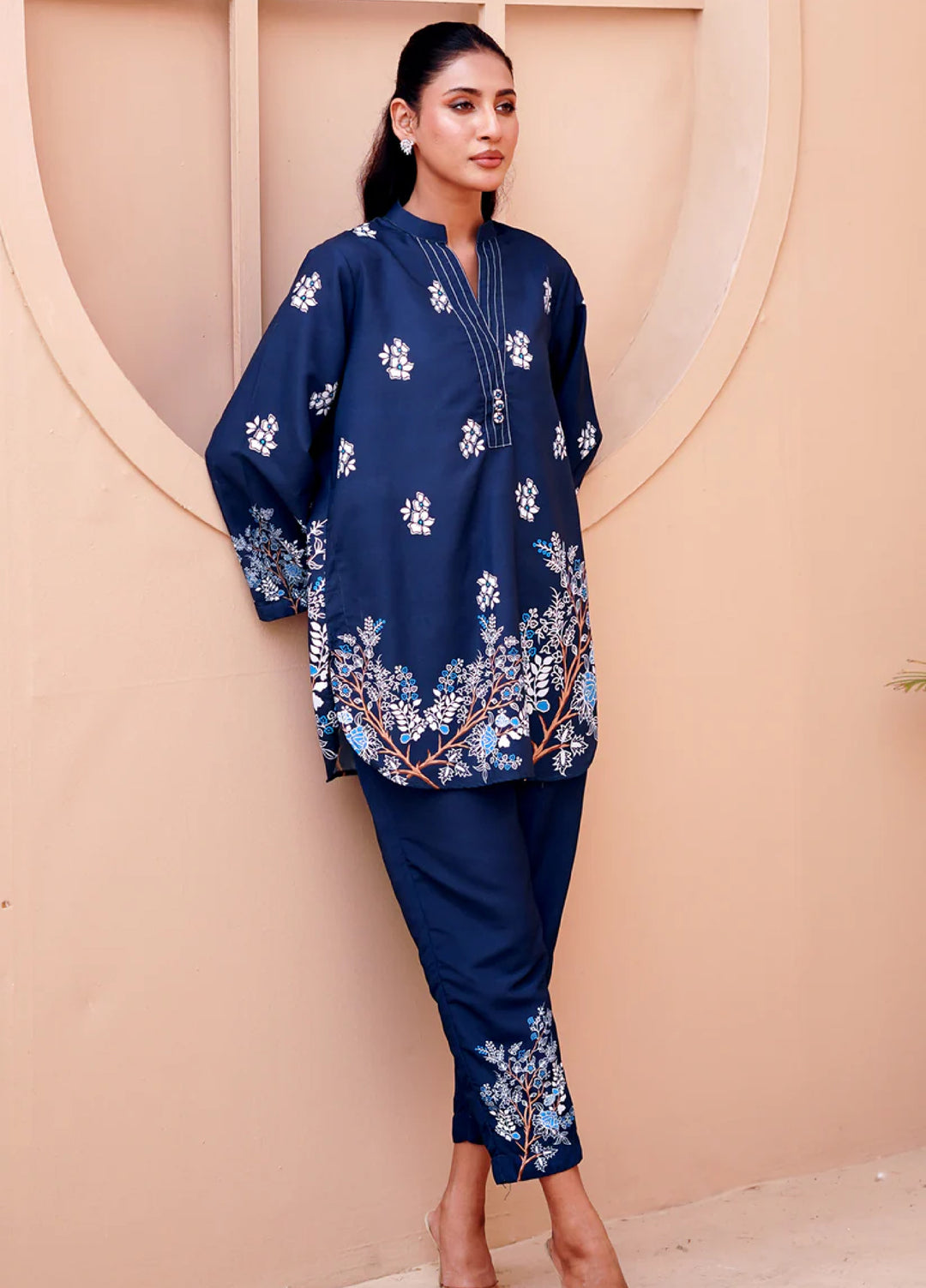 Nairah Women Pret Printed Cambric Suit NAH26PN MIDNIGHT BLUE - Spring Collection