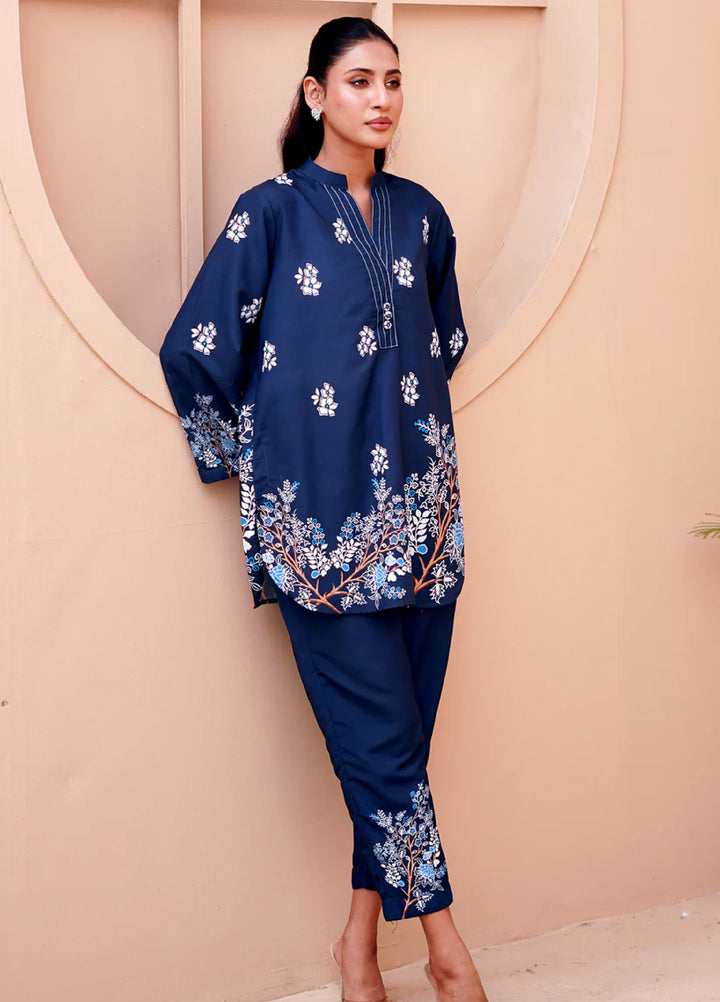Nairah Women Pret Printed Cambric Suit NAH26PN MIDNIGHT BLUE - Spring Collection