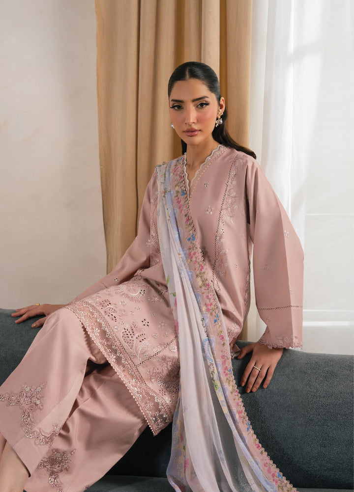 Seran Unstitched Embroidered Lawn 3 Piece Suit SN26ULLE Alisse D-10 - Eid Collection