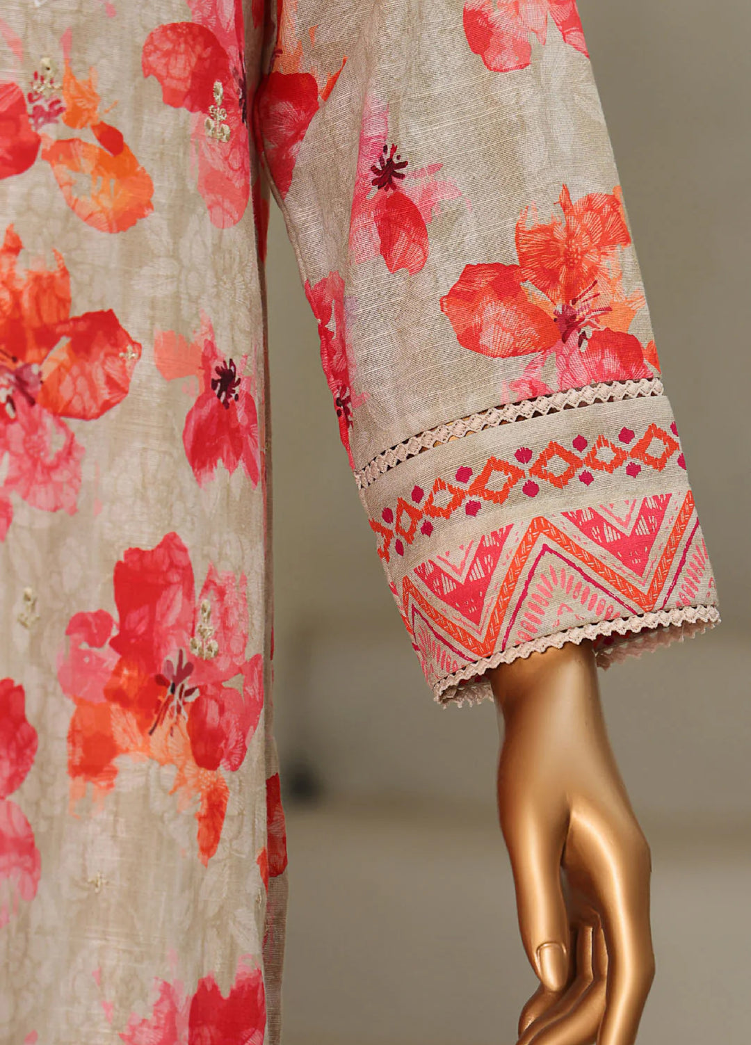Hz Textiles Embroidered Khaddar Suits Unstitched 3 Piece PKE-202 - Winter Collection