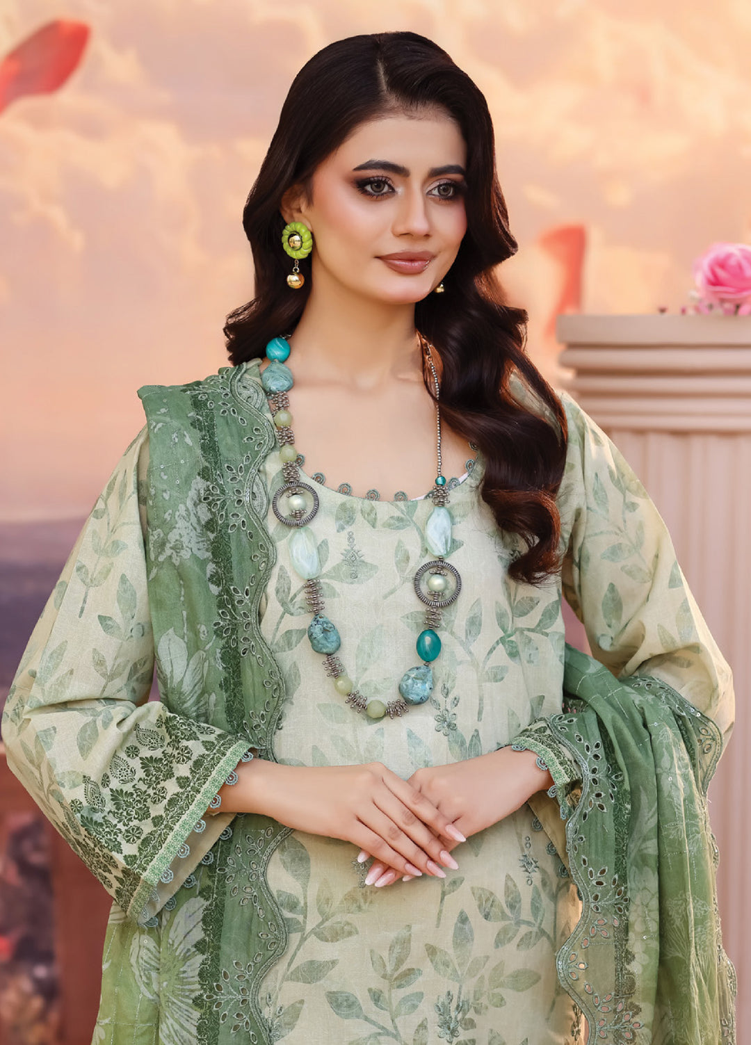 Salina by Regalia Textile Unstitched Cutwork Embroidered Lawn 3 Piece Suit RG26USCL D-3 - Summer Collection