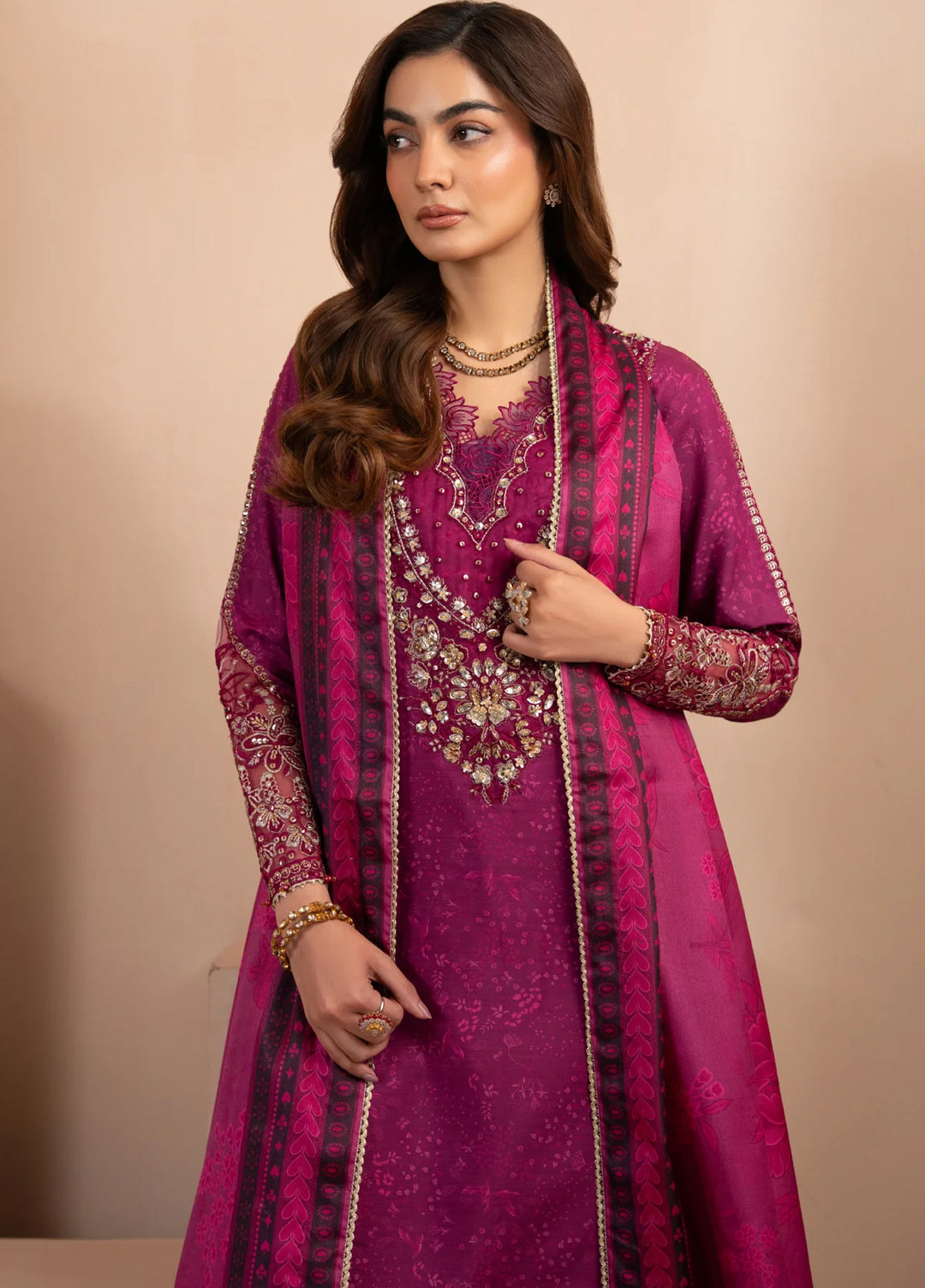 Deme by Xenia Formals Unstitched Embroidered Lawn 3 Piece Suit XE26UDF D-04 Amayah - Festive Collection