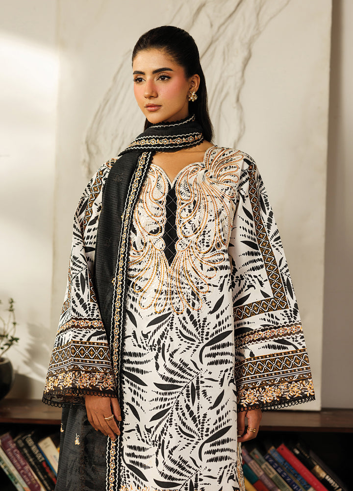 Leila by Mahnur Unstitched Embroidered Lawn 3 Piece Suit MN26ULL L-13 - Summer Collection