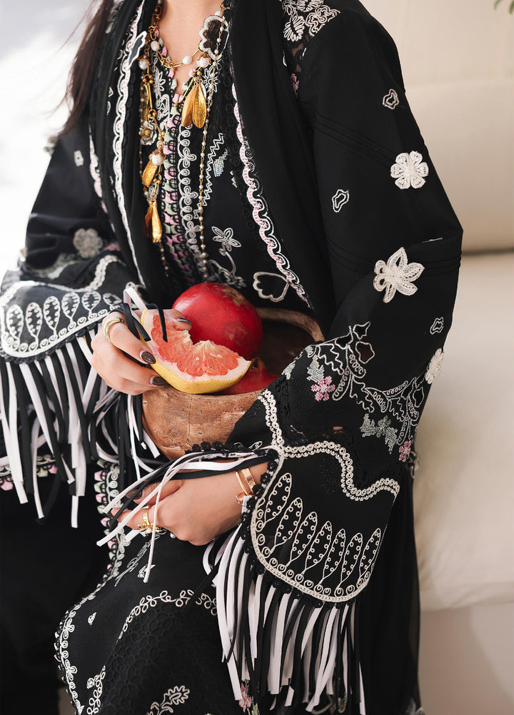 Sahil by Qalamkar Unstitched Embroidered Luxury Lawn 3 Pcs Suit QLK26US SA-02 Liana - Summer