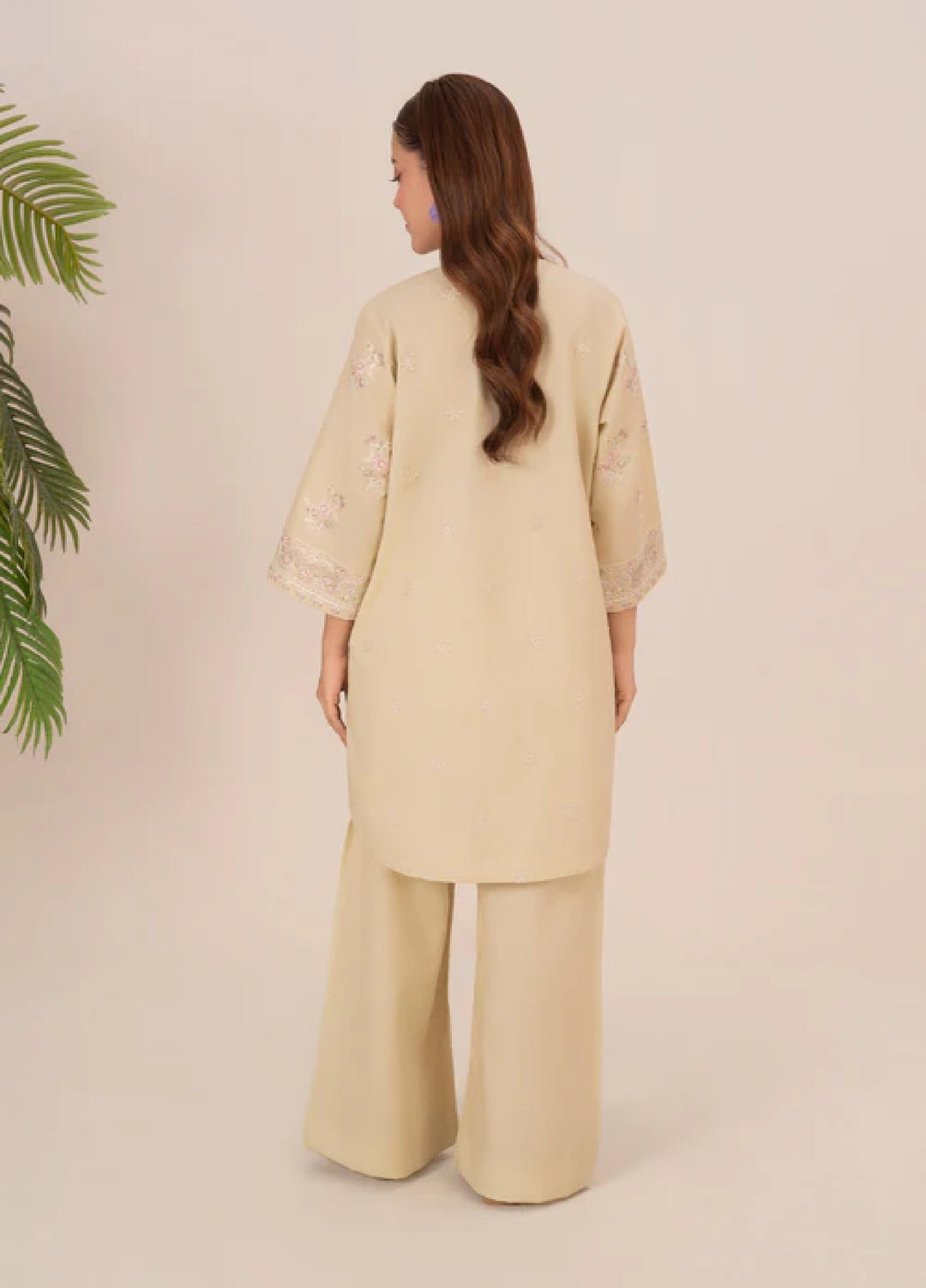 The Basic by Chandan Nagri Women Pret Co Ord Set Lawn Solids 2 Piece Fino - Summer Collection