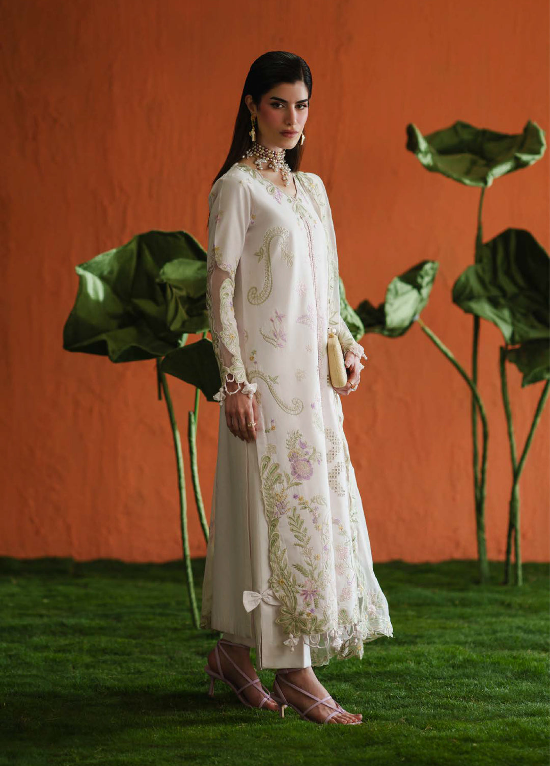 Blooming Flower by Zariya Unstitched Embroidered Lawn 3 Piece Suit ZRY26ULB AIRA ZB-60102 - Festive Collection