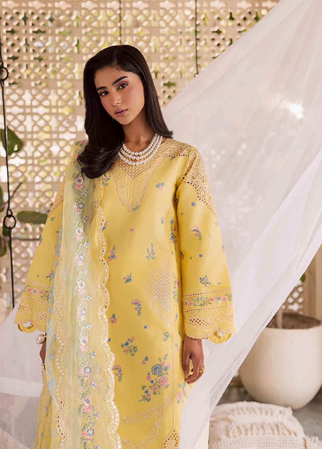 Selene by RajBari Unstitched Embroidered Lawn 3 Piece Suit RB26USL Ayzel - Festive Collection