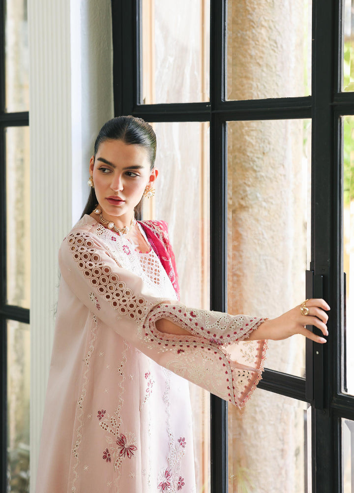 Q Line by Qalamkar Unstitched Chikankari Embroidered Lawn 3 Piece Suit QLK26UQL RP-09 REYNA - Summer Collection