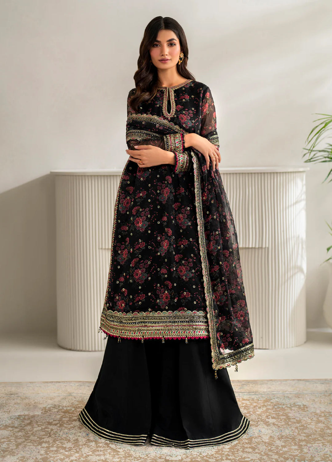 Xenia Formal Unstitched Luxury Chiffon Suits 3 Piece XE25FL Bellara-A - Formals Collection