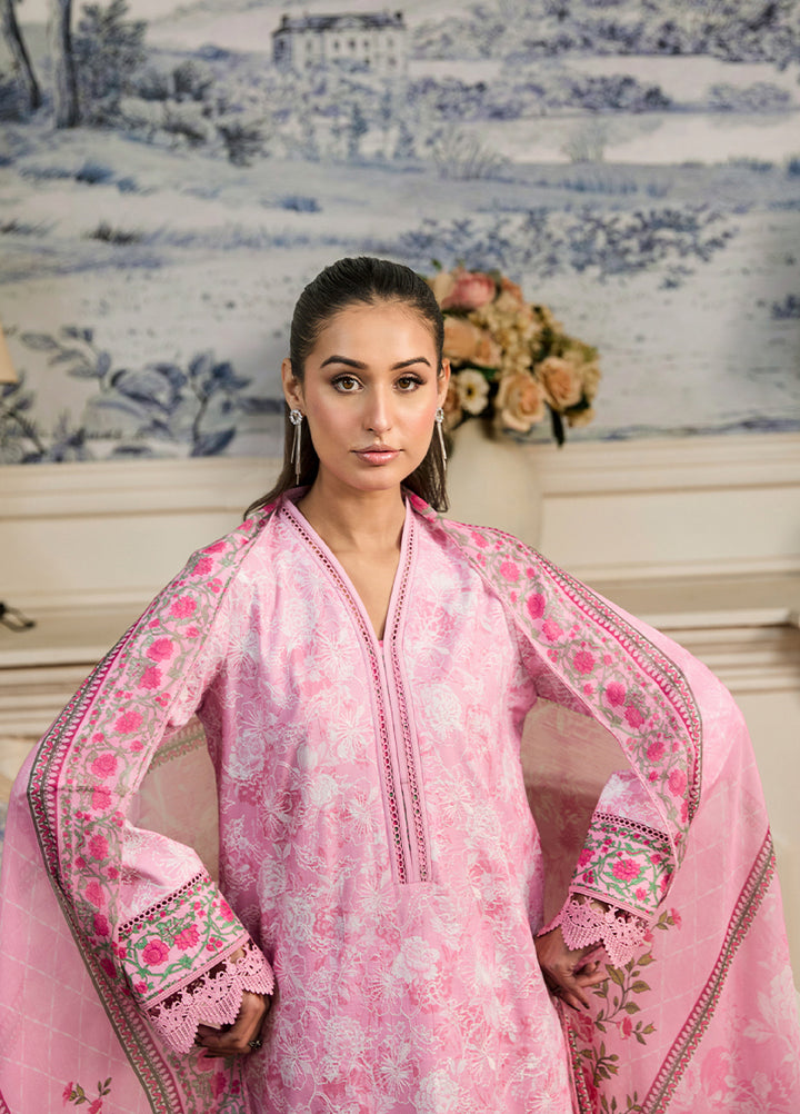 Raha Summer Prints by RajBari Unstitched Printed Lawn 3 Piece Suit RB26URVI D-4 - Summer Collection