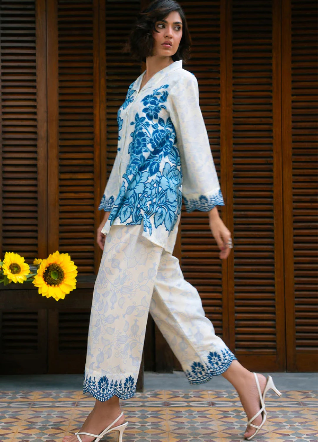 Nairah Women Pret Printed Arabic Lawn Suit NAH26PN Cool Water - Spring Collection