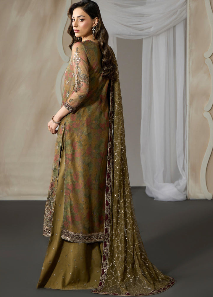 Fasana by Zarif Unstitched Embroidered Net 3 Piece Suit ZR26UF ZRF-PE-05 Zayrah - Festive Collection