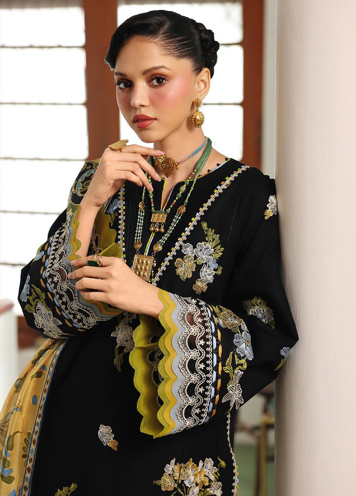 Lumina by Bin Ilyas Unstitched Embroidered Lawn 3 Piece Suit BI26UL L7 1B - Summer Collection