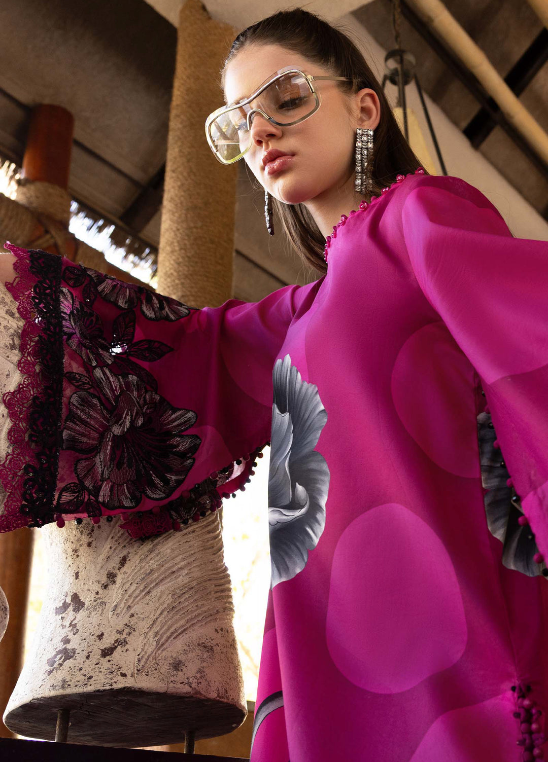 M Prints by Maria B Unstitched Printed Lawn 3 Piece Suit MB26UMP D-13 B - Summer Collection