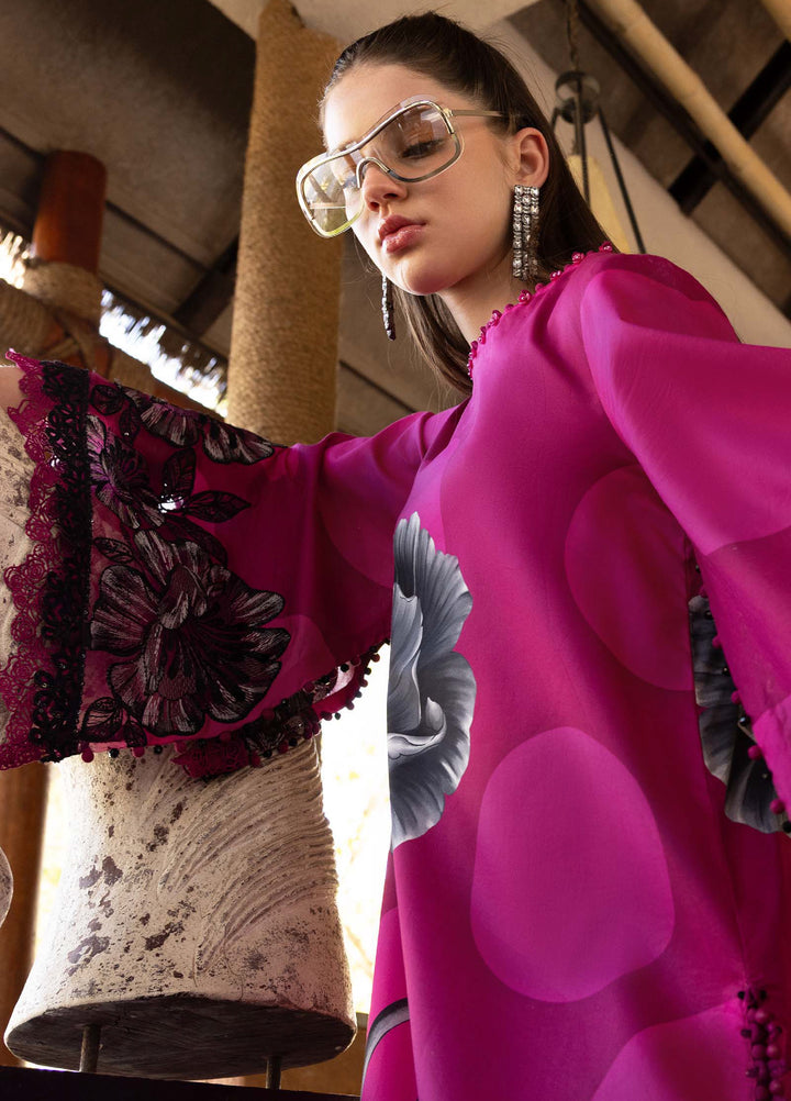 M Prints by Maria B Unstitched Printed Lawn 3 Piece Suit MB26UMP D-13 B - Summer Collection