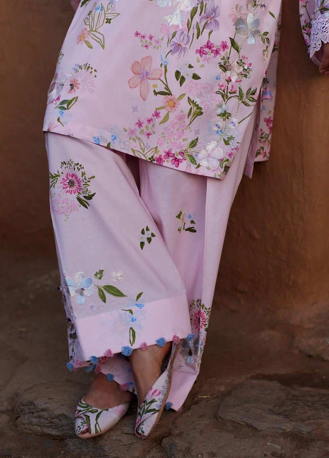 Meili by Zaha Unstitched Embroidered Lawn 3 Piece Suit ZK26UML ZL26-12A - Festive Collection
