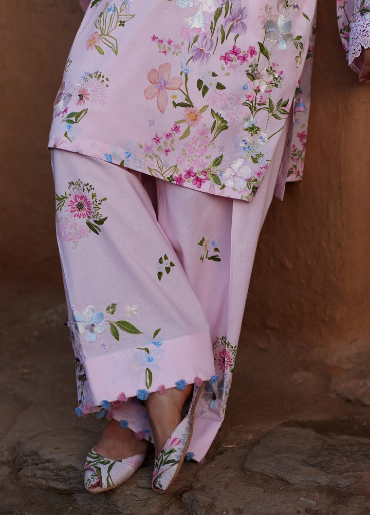Meili by Zaha Unstitched Embroidered Lawn 3 Piece Suit ZK26UML ZL26-12A - Festive Collection