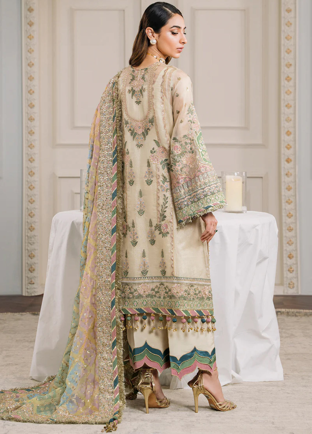 Chantelle by Baroque Unstitched Masuri Embroidered Suits 3 Piece BQ25FC CH12-04 - Festive Collection