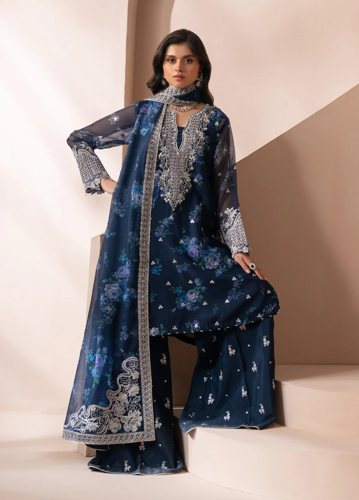 Deme by Xenia Formals Unstitched Embroidered Lawn 3 Piece Suit XE26UDF D-05 Omaira - Festive Collection