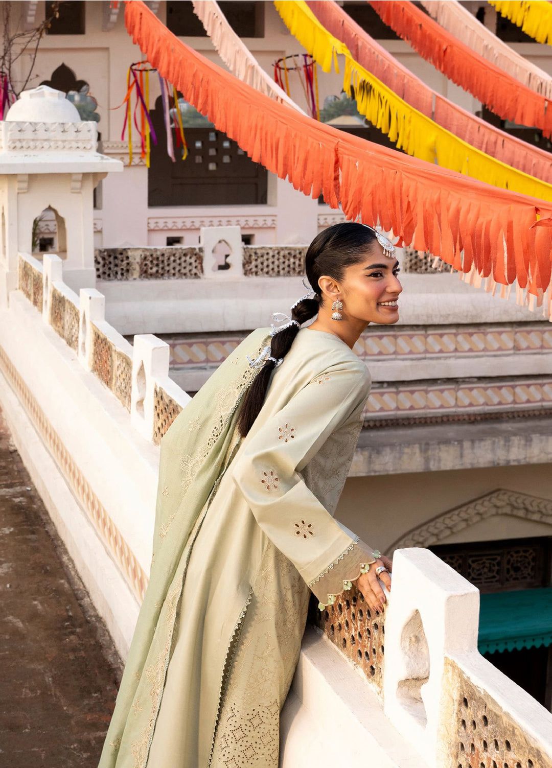 Basant Chikankari by Florent Unstitched Embroidered Luxury Lawn 3 Piece Suit FL26UBC FZ-3A - Summer Collection