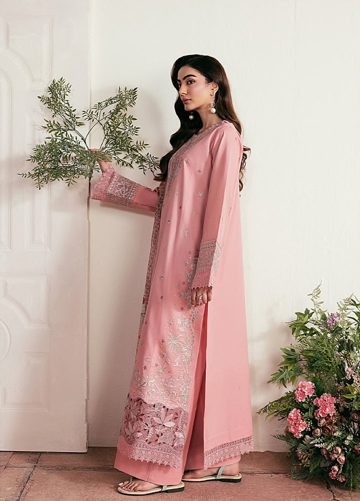 Zync by Florent Unstitched Embroidered Lawn 3 Piece Suit FL26ULZ FZ-1A - Summer Collection