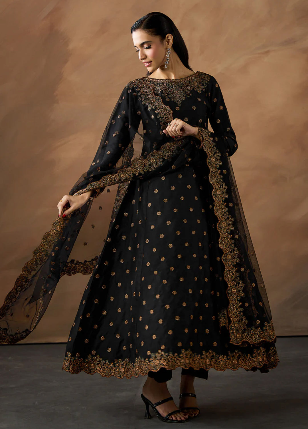 Zarif Women RTW Embroidered Raw Silk 3 Piece Suit ZR26UCR ZRF - EMC -29 - Eid Collection