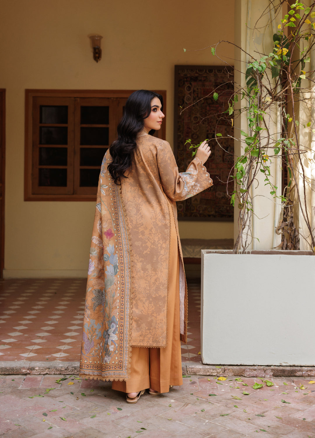 Zync by Florent Whispers Unstitched Embroidered Modal 3 Piece FL25WW FL-1B - Winter Collection