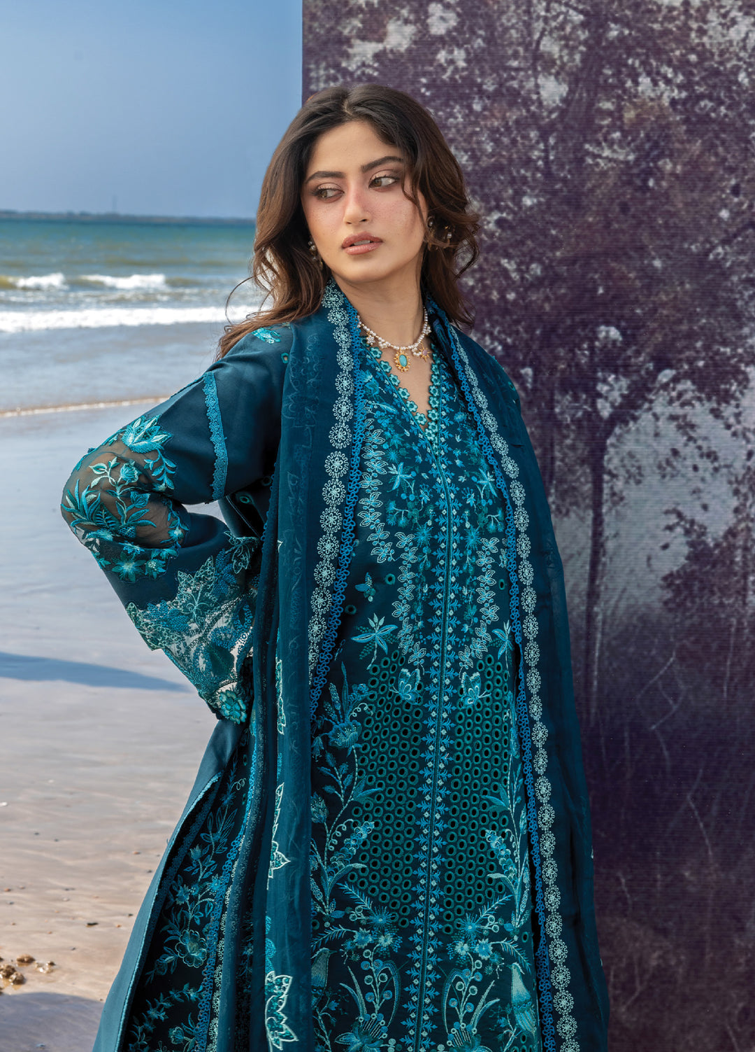 Sirene by Mahnur Unstitched Embroidered Lawn 3 Piece Suit MN26USL S-04 - Summer Collection