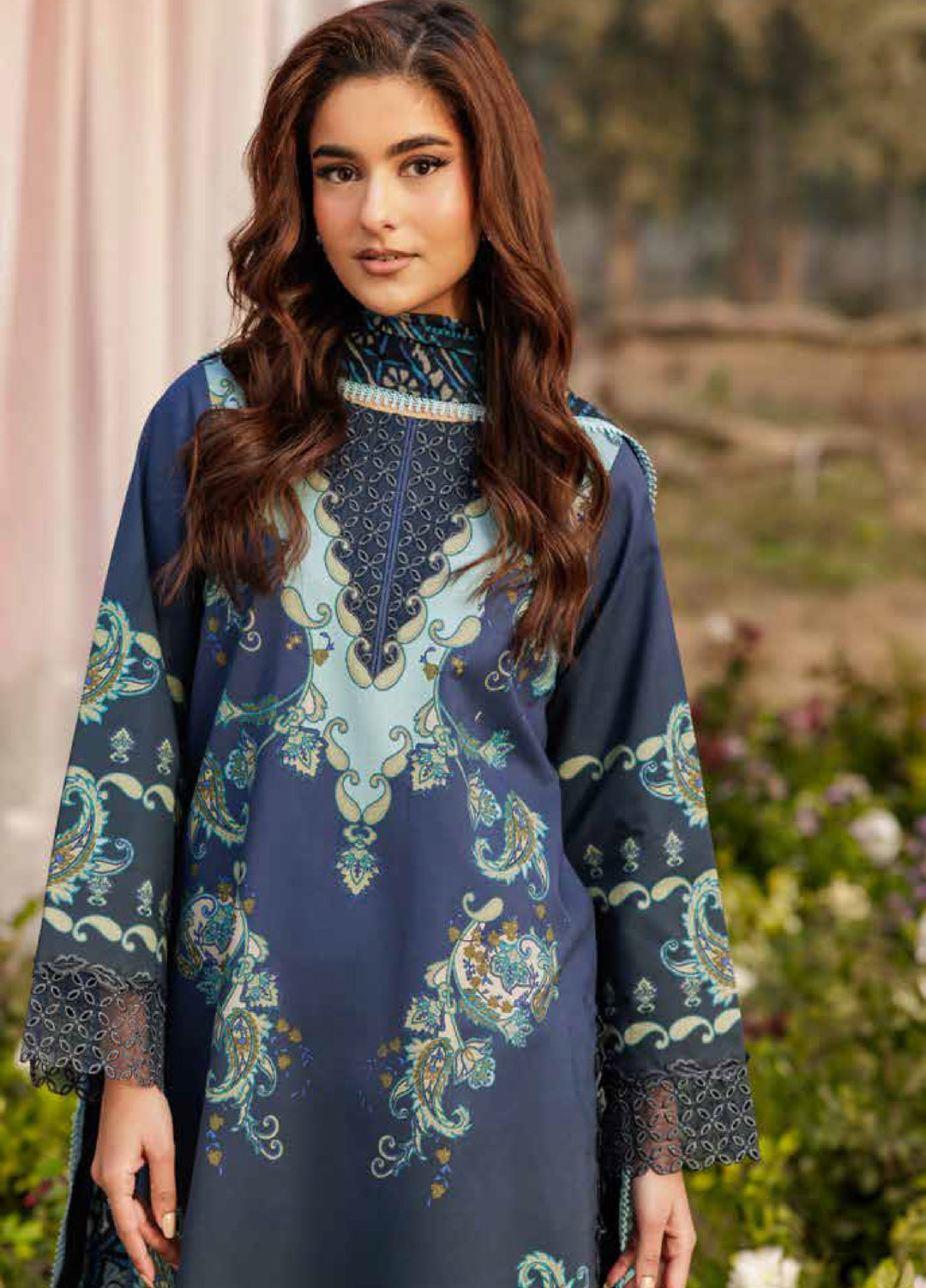 Rang e Bahar by Charizma Unstitched Embroidered Lawn 3 Piece Suit CHR26URB CRB6-03 - Summer Collection