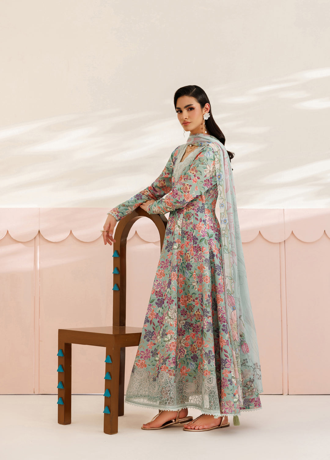 Azzal Unstitched Printed Lawn 3 Piece Suit AZL26UPL AZL-142 - Summer Collection