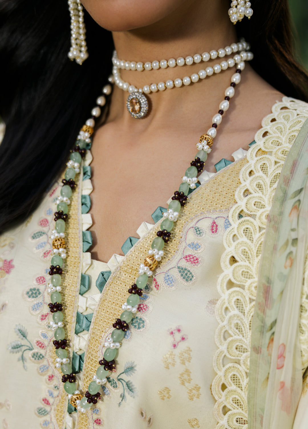 Camelia by Sundas Ahad Unstitched Embroidered Luxury Lawn 3 Piece Suit SNA26UC EL-04 Butter Yellow - Festive Collection