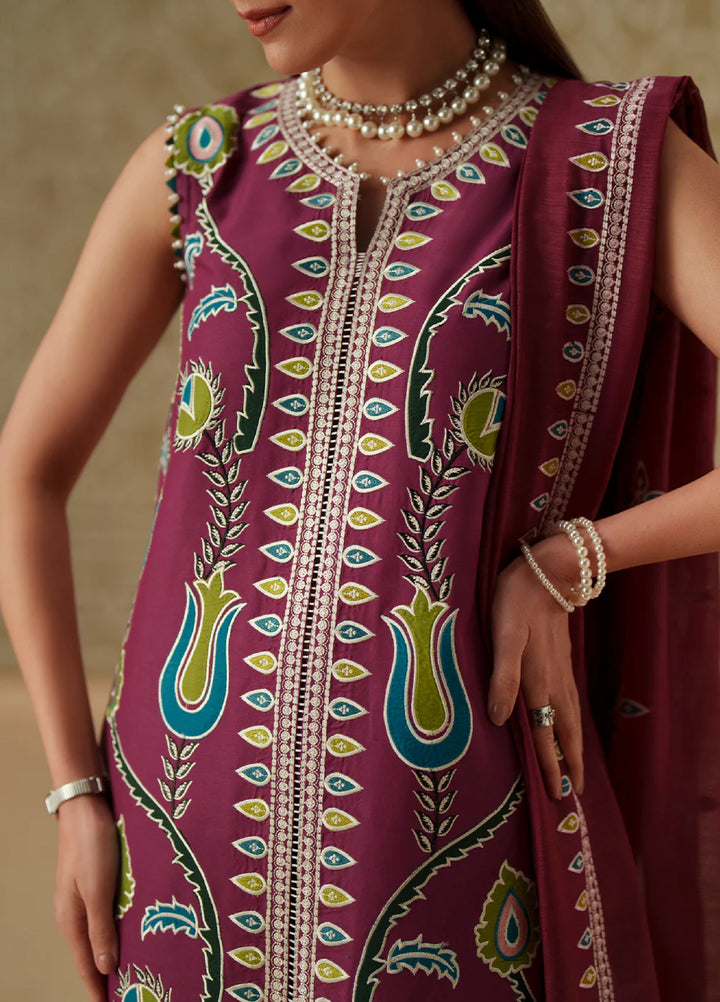 Mashriq by Bin Ilyas Unstitched Embroidered Lawn 3 Piece Suit BI26UML D118A - Festive Collection