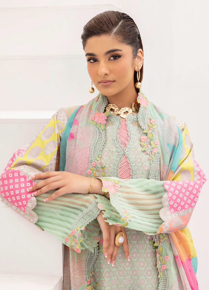 Rang e Bahar by Charizma Unstitched Embroidered Lawn 3 Piece Suit CHR26ULR CRB6-19 - Summer Collection