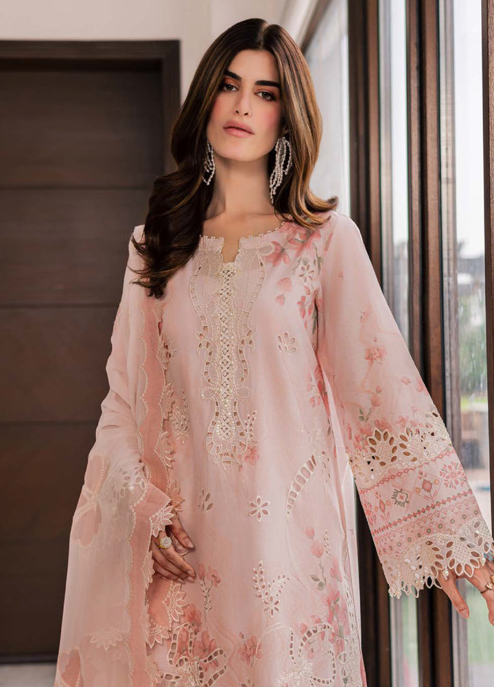 Lily May by Nureh Unstitched Embroidered Lawn 4 Piece Suit NU26ULL NE-261 - Eid Collection