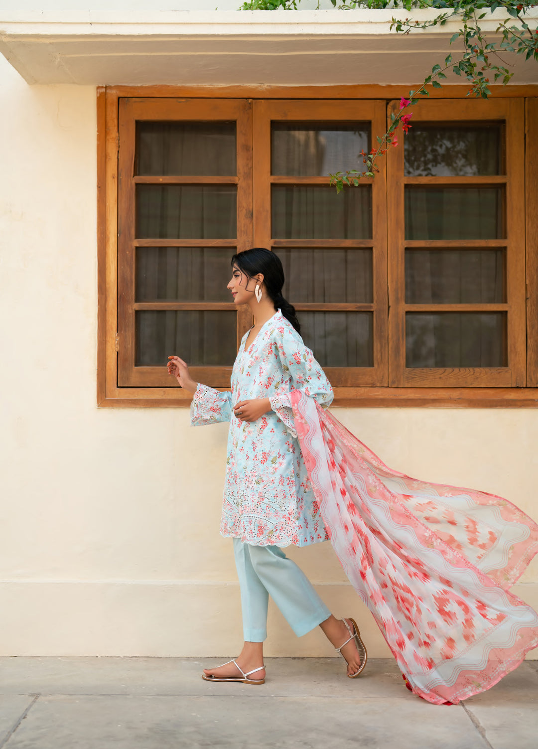 Bagh by Rashid Textiles Unstitched Embroidered Lawn 3 Piece Suit RT26UBL 3728 - Casual Collection