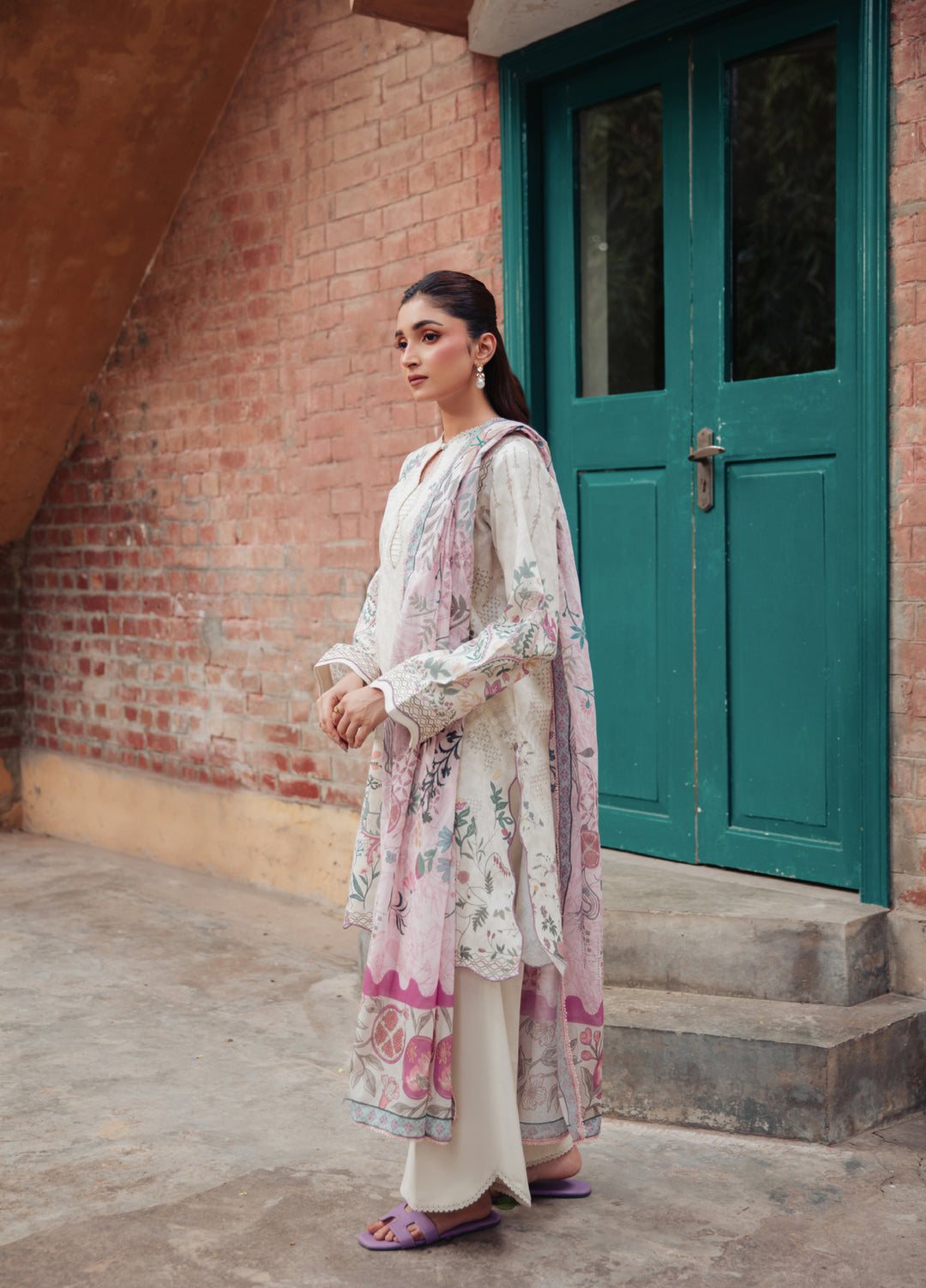 Zync by Florent Unstitched Printed Lawn 3 Piece Suit FL26ULE FZ-9 - Eid Collection