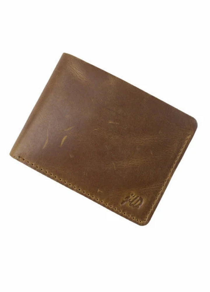 Vintage by Jild Mens Genuine Vintage Leather Wallet-BROWN S3 - Wallets Collection