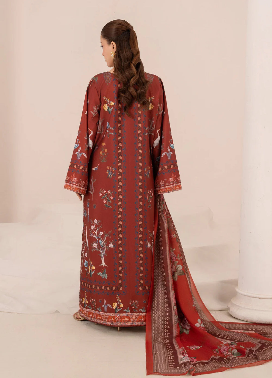 Crimson Hawk by Chandan Nagri Women Pret Printed Crepe 3 Piece Suit ZYRA - Casual Collection
