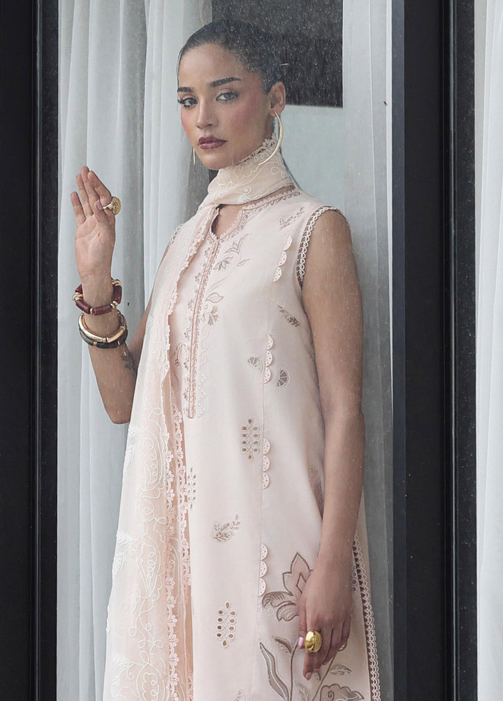 Q Line by Qalamkar Unstitched Embroidered Lawn 3 Piece Suit QLK26ULQ MILA QKL-10 - Festive Collection