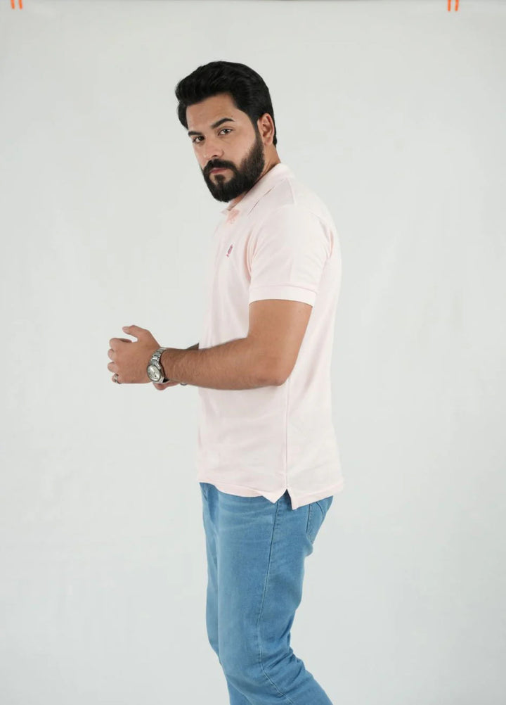 Mercato RTW Solids Cotton 1 Piece Pink Polo Shirt