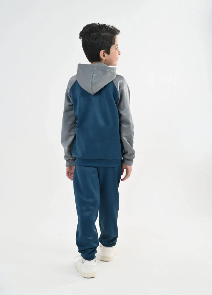 IQ Exclusive Kids Track Suit Fleece 2 PieceAzure Mist Tracksuit-Unisex Kids - Winter Collection