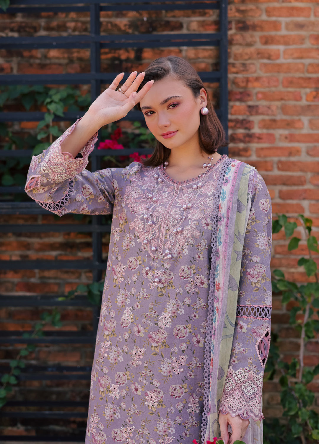 Shezlin by Aabyaan Unstitched Embroidered Chikankari 3 Piece Suit ABY26UCS RAAHEEN - Eid Collection